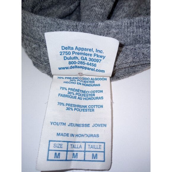 Delta Pro Weight Kid's Grey Short Sleeve Tee Size Medium - Picture 4 of 4